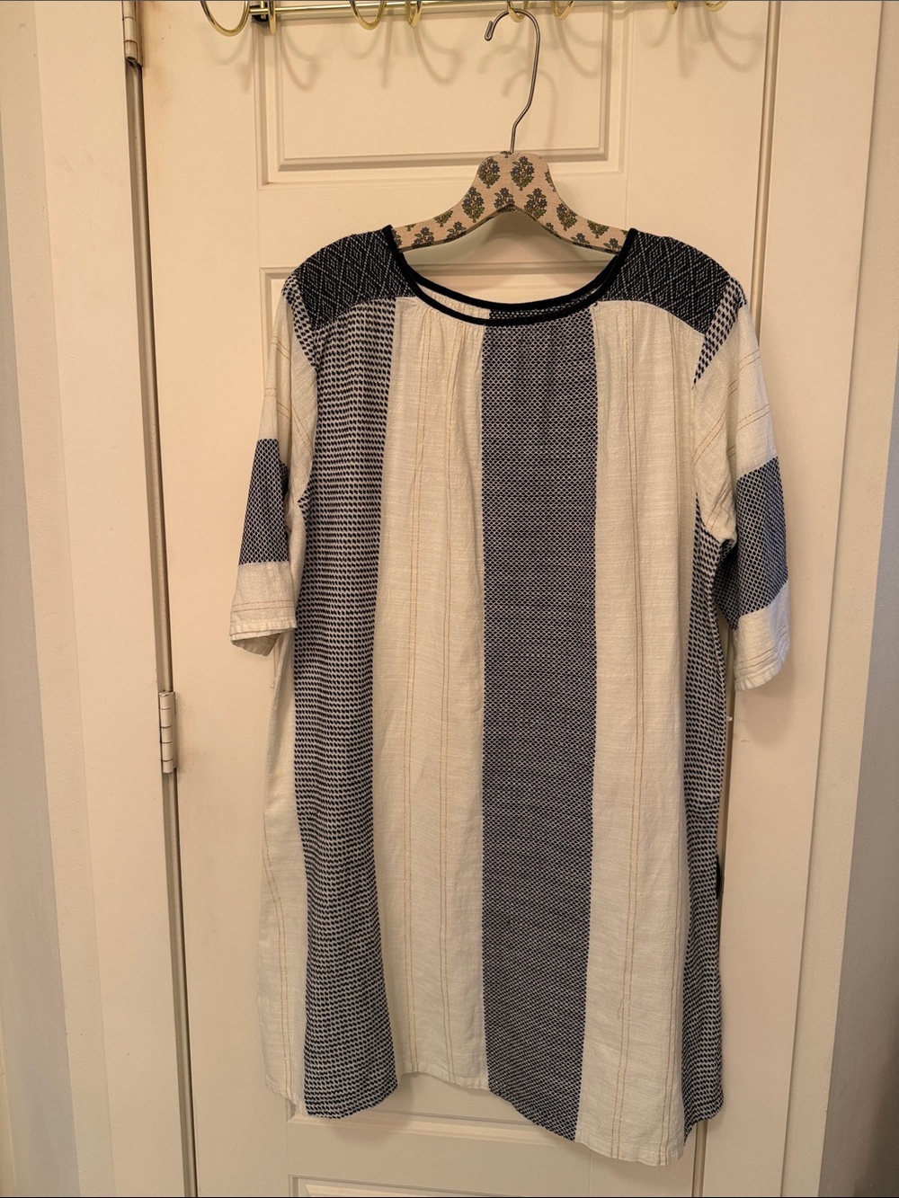 Ace & Jig Linen White & Black Dress Small